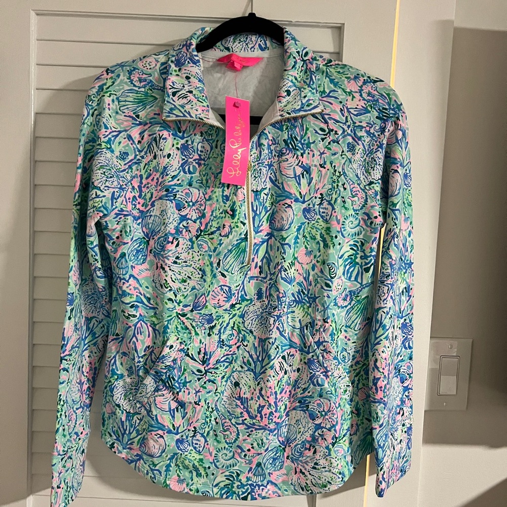 Lilly Pulitzer Surf Blue Skipper Popover
